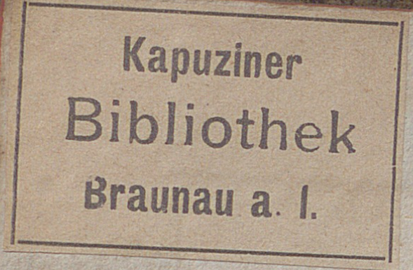 Stempel Kapuziner Braunau