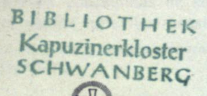 Stempel Kapuziner Schwanberg