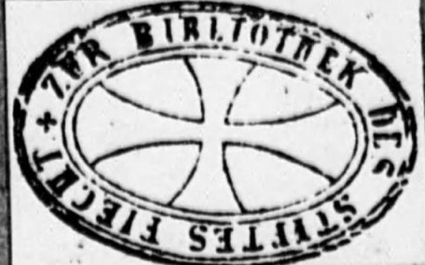 Zur Bibliothek des Stiftes Ficht