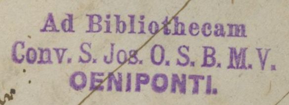 Stempel Serviten Innsbruck