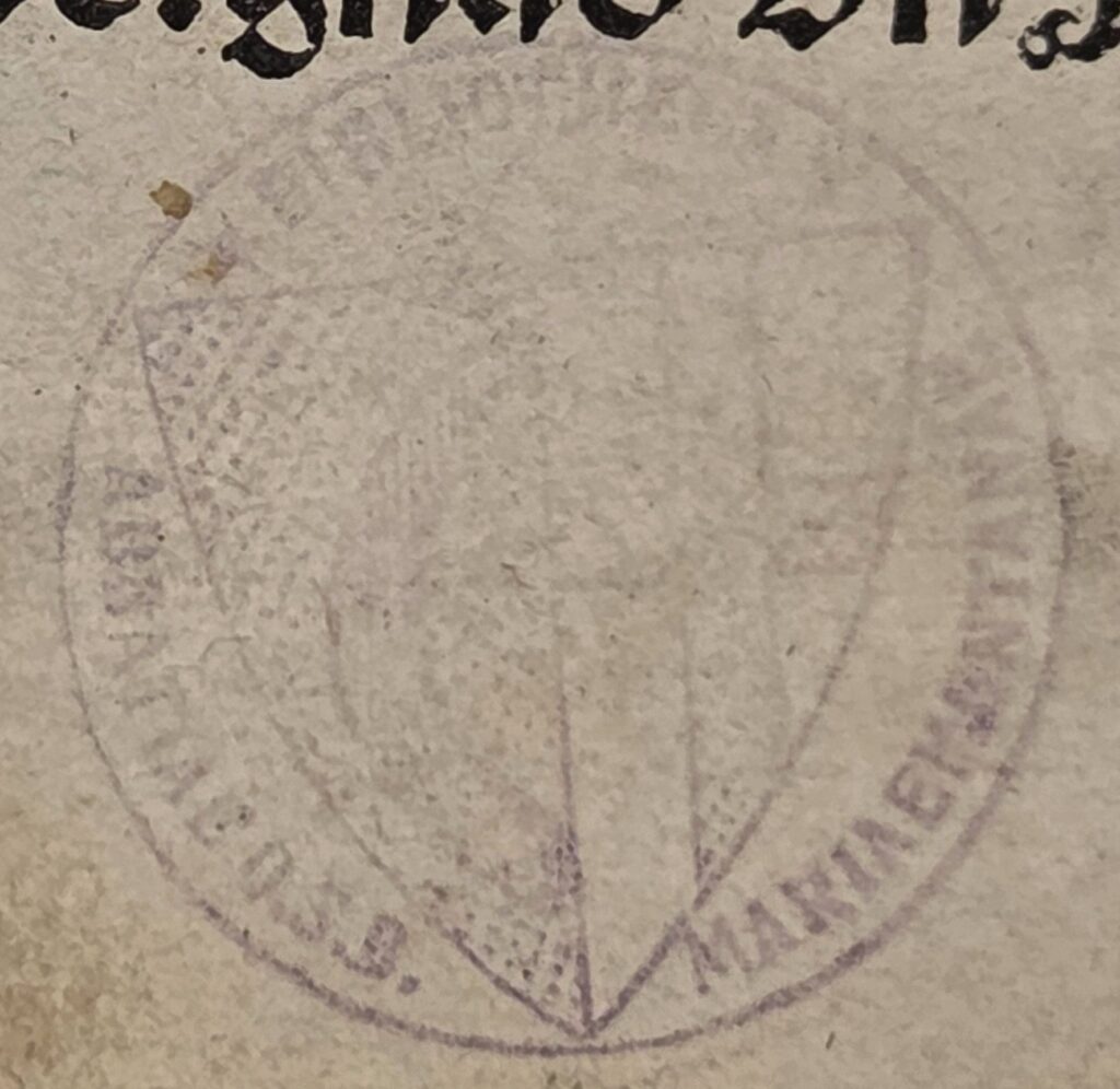 Stempel Benediktiner Marienberg